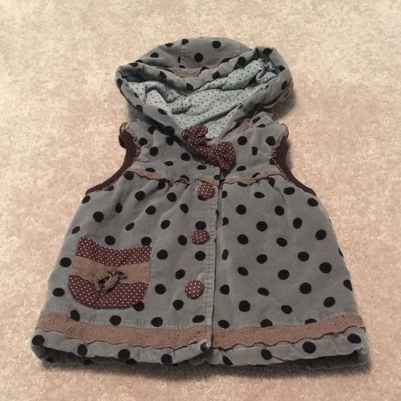 Girls Vest Jacket with Hood Toddler Fall/Spring 3T - Picture 1 of 11